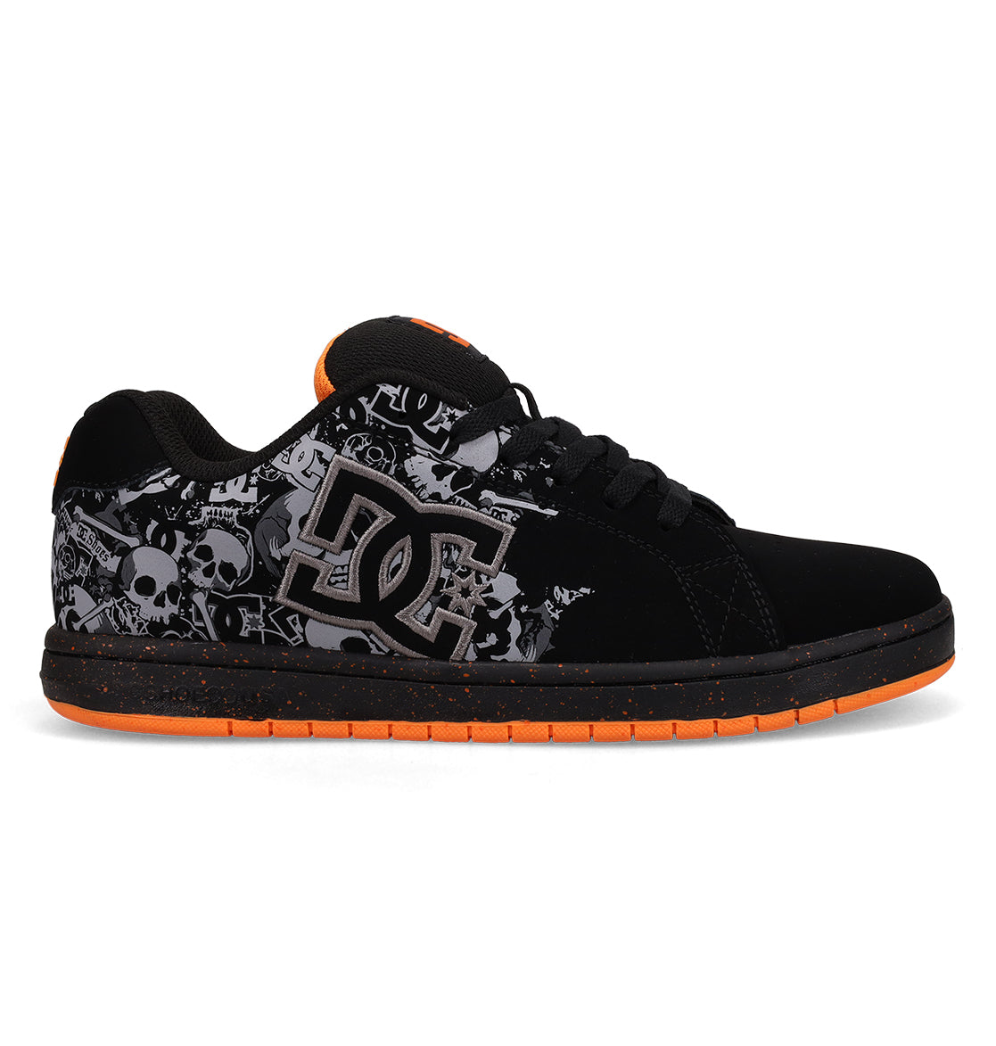 Dc Shoes Court Graffik Black And Orange Dc Shoes Orange Kids