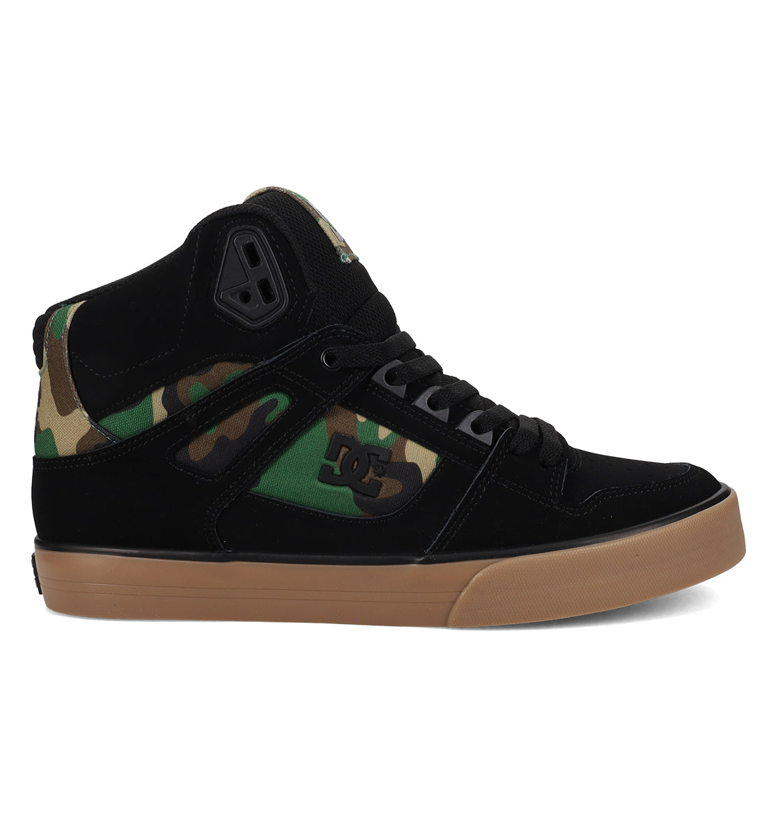 DC Shoes Size 14 Mens.  Black and Green Camouflage DC Shoes Cure Camo Black Logo Youth Size 6 US Skater Lace Up  main image 3