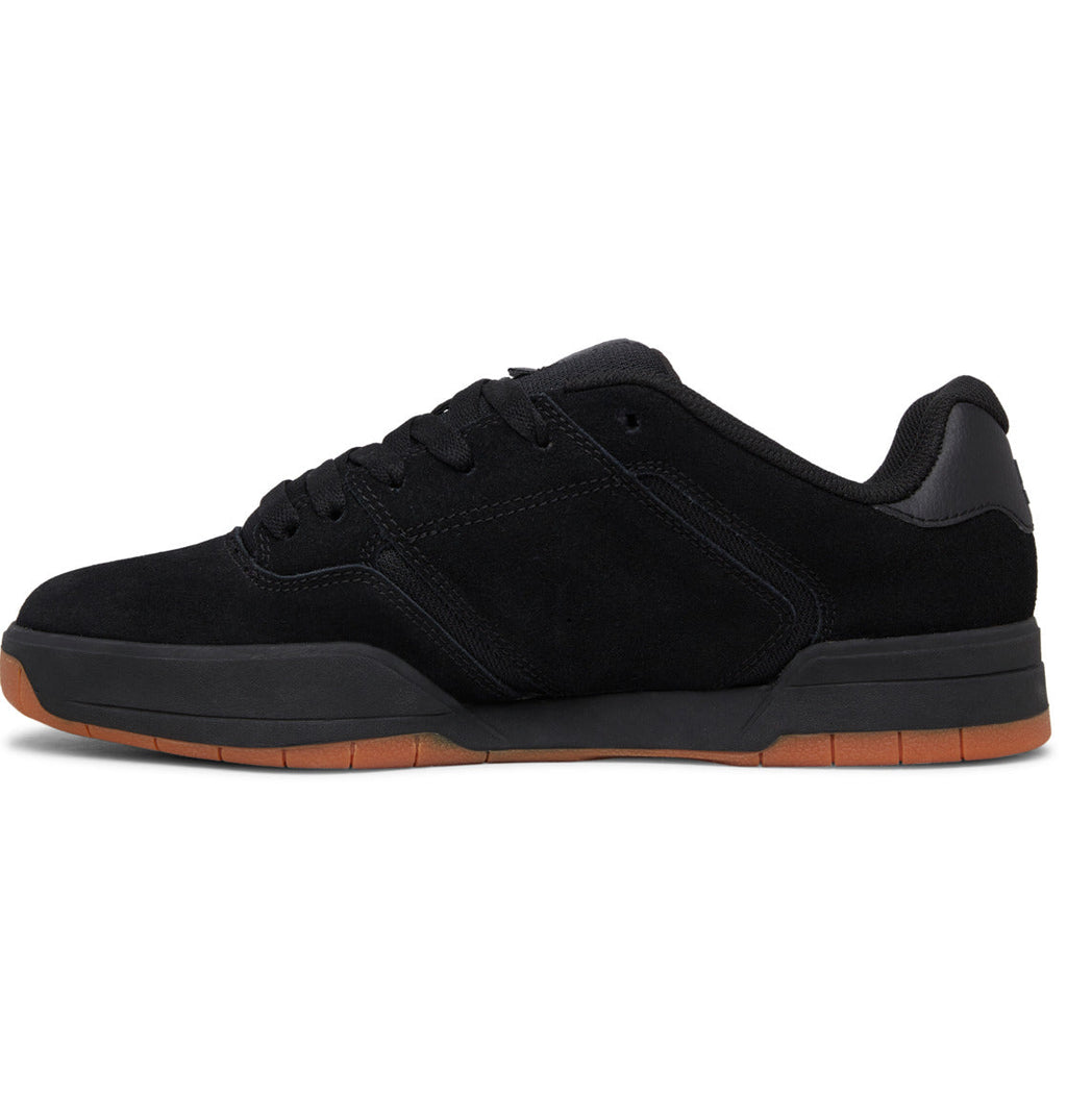 DC Central Shoes All Black with Full Gum Bottom Skate Suede Leather Mens Sz 10 DC Central Shoes All Black with Full Gum Bottom... | Depop main image 3