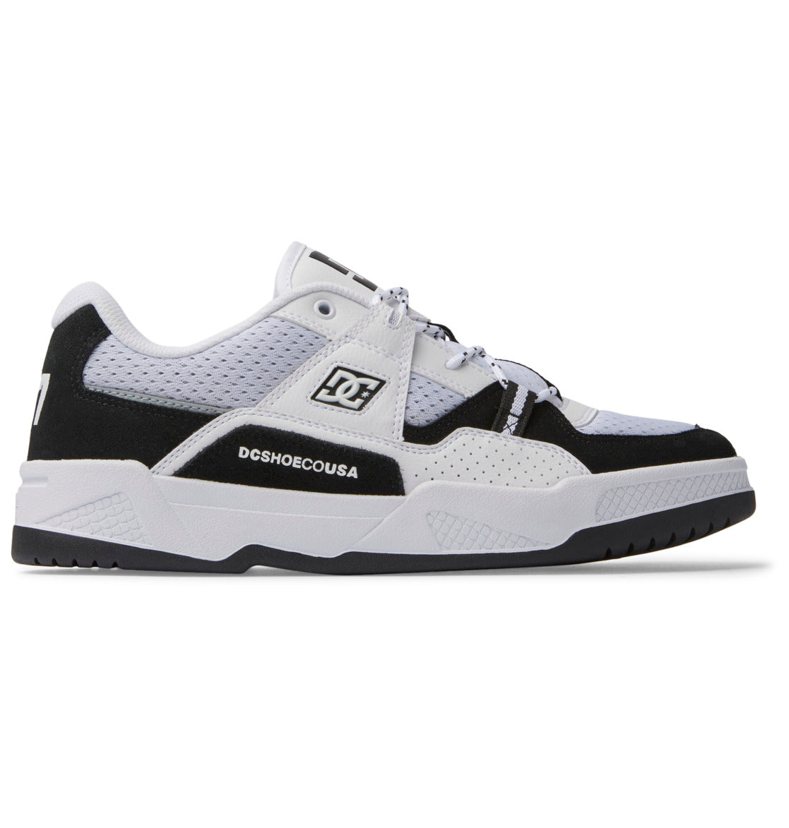(取寄) DC メンズ コンストラクト DC men Construct Black/White Men's Construct Shoes - DC Shoes