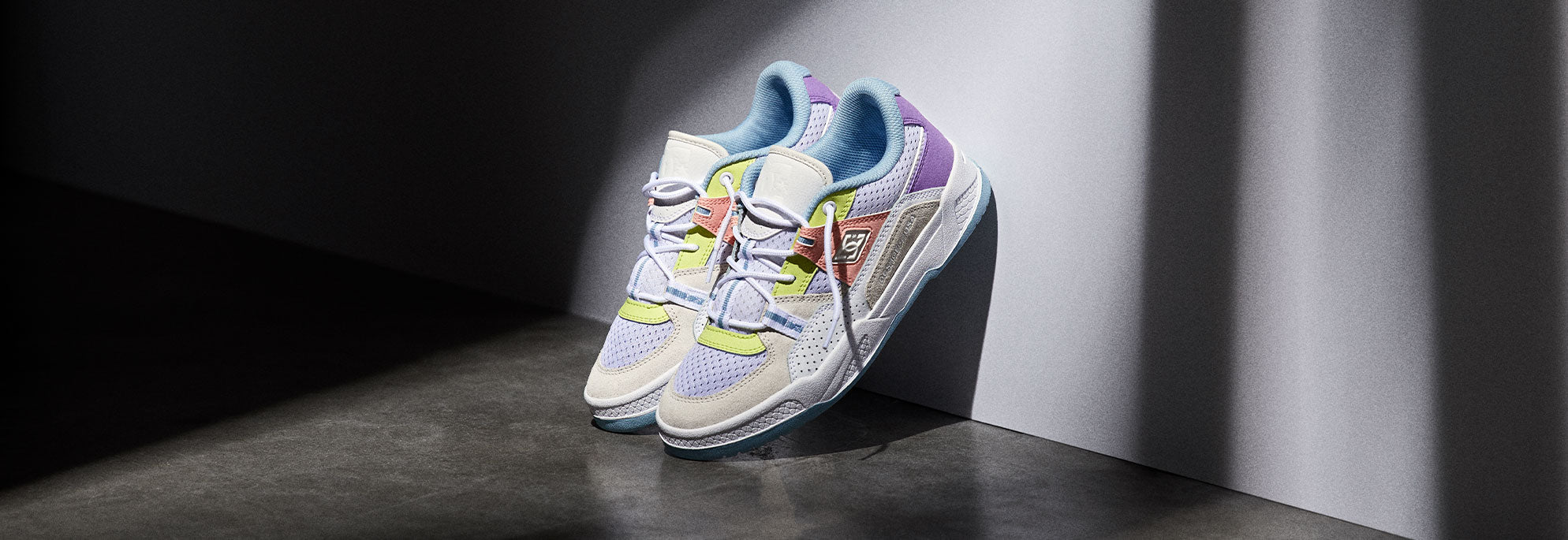 A pair of women's construct shoes