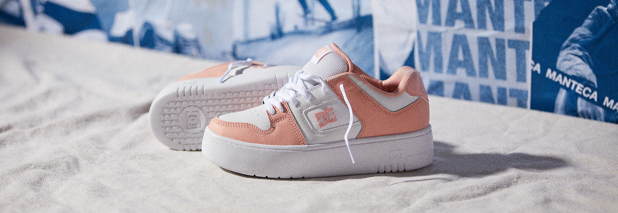Women's Manteca in a peachy color