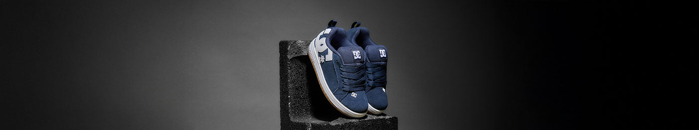 An image of a pair of kids' shoes by DC Shoes 