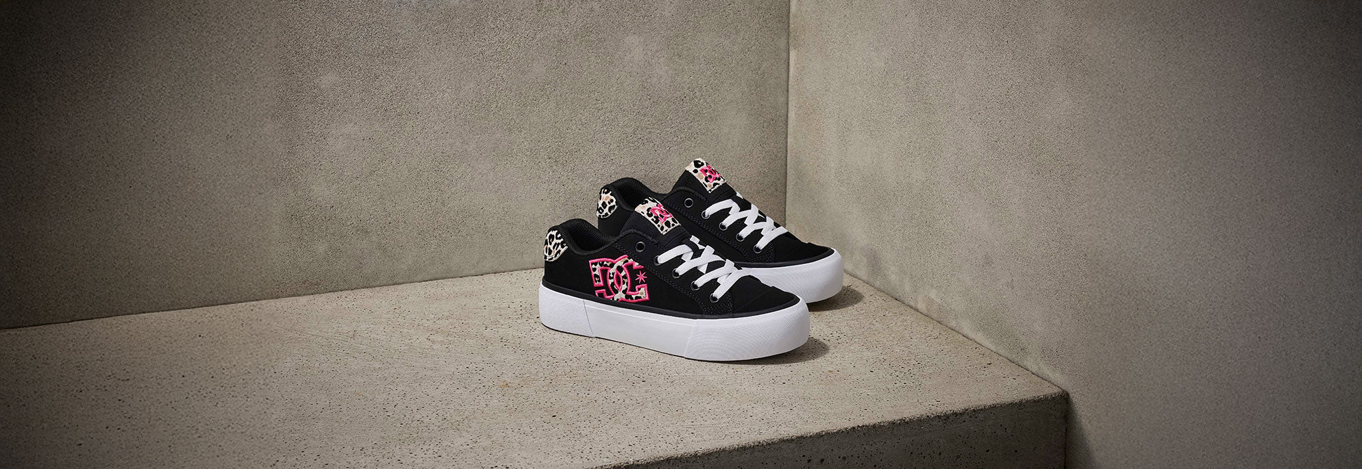 A pair of one of the women's platform shoes