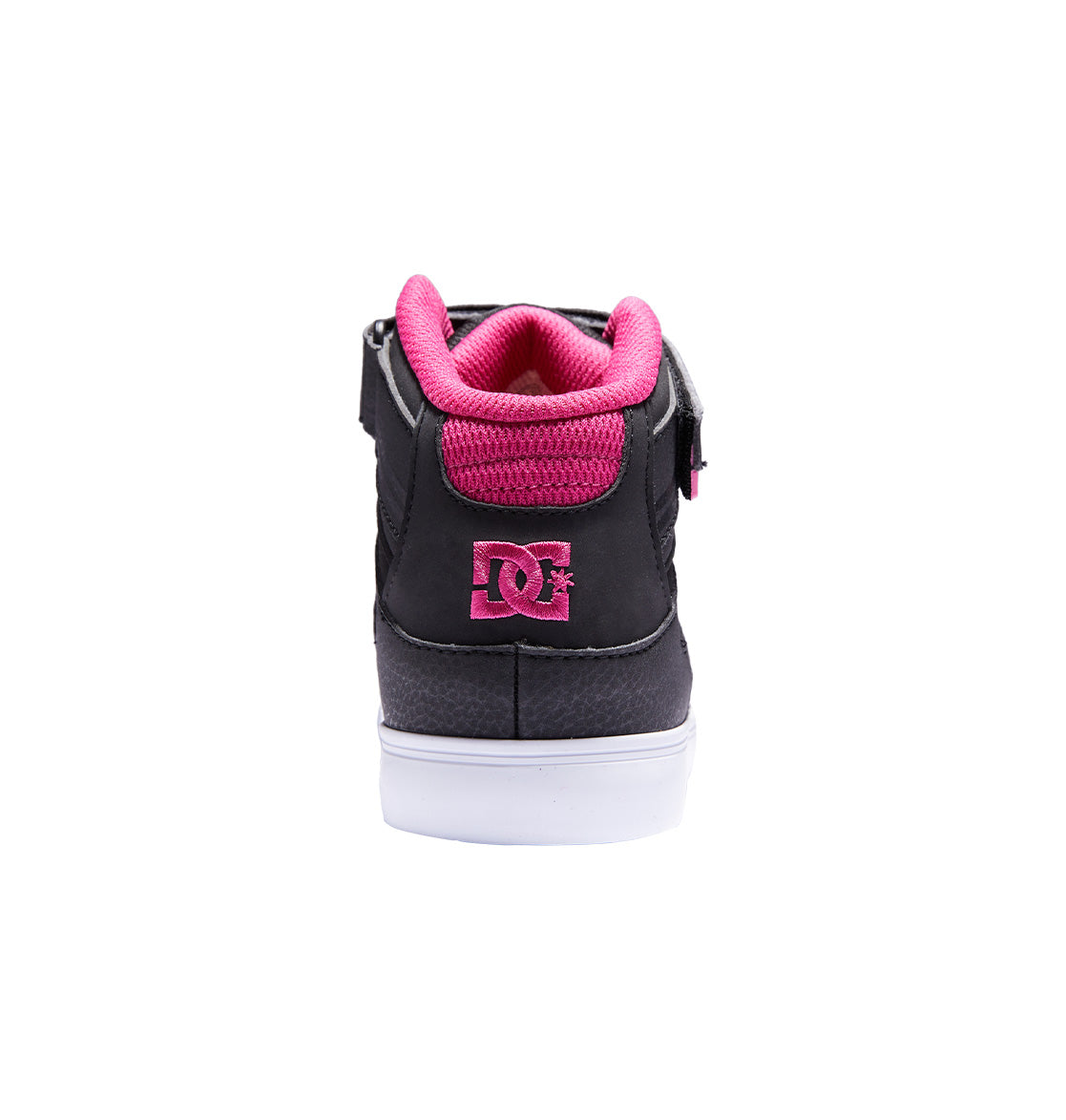 Kids&#39; Pure High Elastic Lace High-Top Shoes - Black/Pink/Black