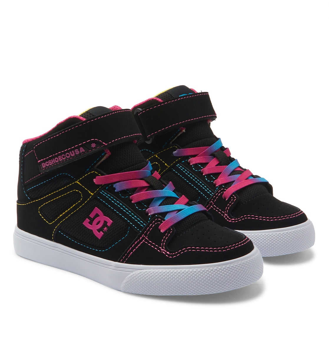 DC Chaussures de skate Pure High Top Ev pour filles, Noir/noir, 2,5 tout-petit DC Chaussures de skate Pure High Top Ev pour filles, Noir/noir, 2,5 tout-petit