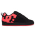 Channel true ’90s style with the Women’s Court Graffik Shoes by DC Shoes, featuring a bold red DC logo on the side, black laces, a red sole, and chunky black design.