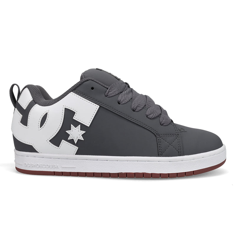 Mens Court Graffik Shoes - DK GREY/BLACK/WHITE / 7 | DC Shoes