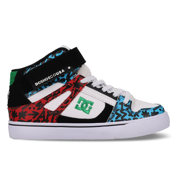 Dc Shoes High Top DC Boy's Pure High Top EV Skate Shoes With
