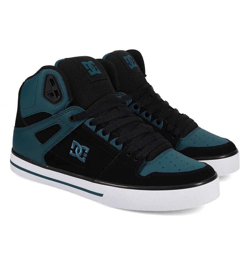 High top skate shoes in dark colors
