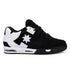 The Men’s Command Shoes from DC Shoes feature a black and white design with a white star accent on the side, black laces, a padded collar, and a chunky black-and-white sole—delivering classic DC bulk and signature cushioning for all-day comfort.
