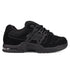 The Men's AT-2 Shoes by DC Shoes feature a black skate design with dark gray accents, mesh and suede uppers, a thick padded tongue, chunky sole, DC logo on the side, and AEROTECH branding to showcase its breathable AEROTECH ventilation system.