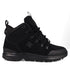 The Men's DC Tarmont Shoes by DC Shoes are black mid-top hiking boots with rugged soles, lace hooks, a heel pull tab, and side DC logo for all-weather performance and urban style, shown on a white background.