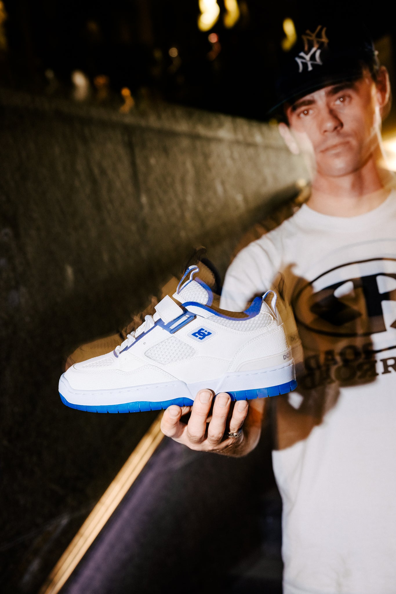 Shanahan shoes in blue and white