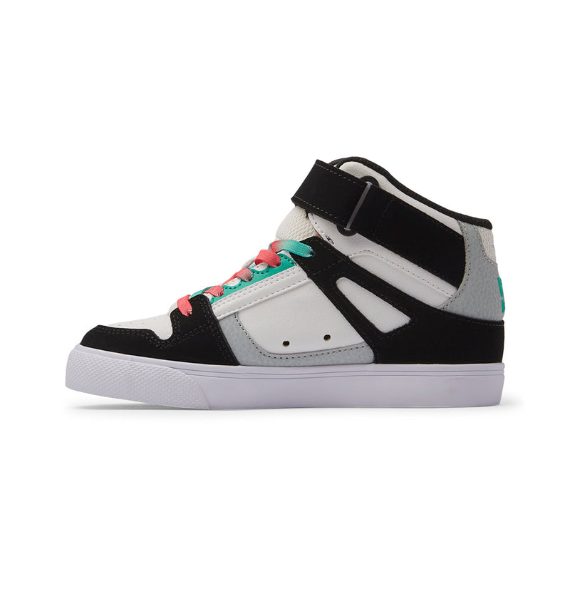 Kids' Pure High-Top Elastic Lace High-Top Shoes