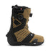 Men’s Judge Step On® Snowboard Boots by DC Shoes shown in a side profile view against a white background, featuring a tan and black design with BOA Fit System dial closure, ankle and heel support, a textured rubber sole, and reinforced stitching.