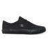 The DC Shoes Men’s Trase Canvas Shoes are black low-top skate shoes with a rubber sole and laces, featuring the signature DC Shoes logo on the side for that classic skate style in a low-profile design.