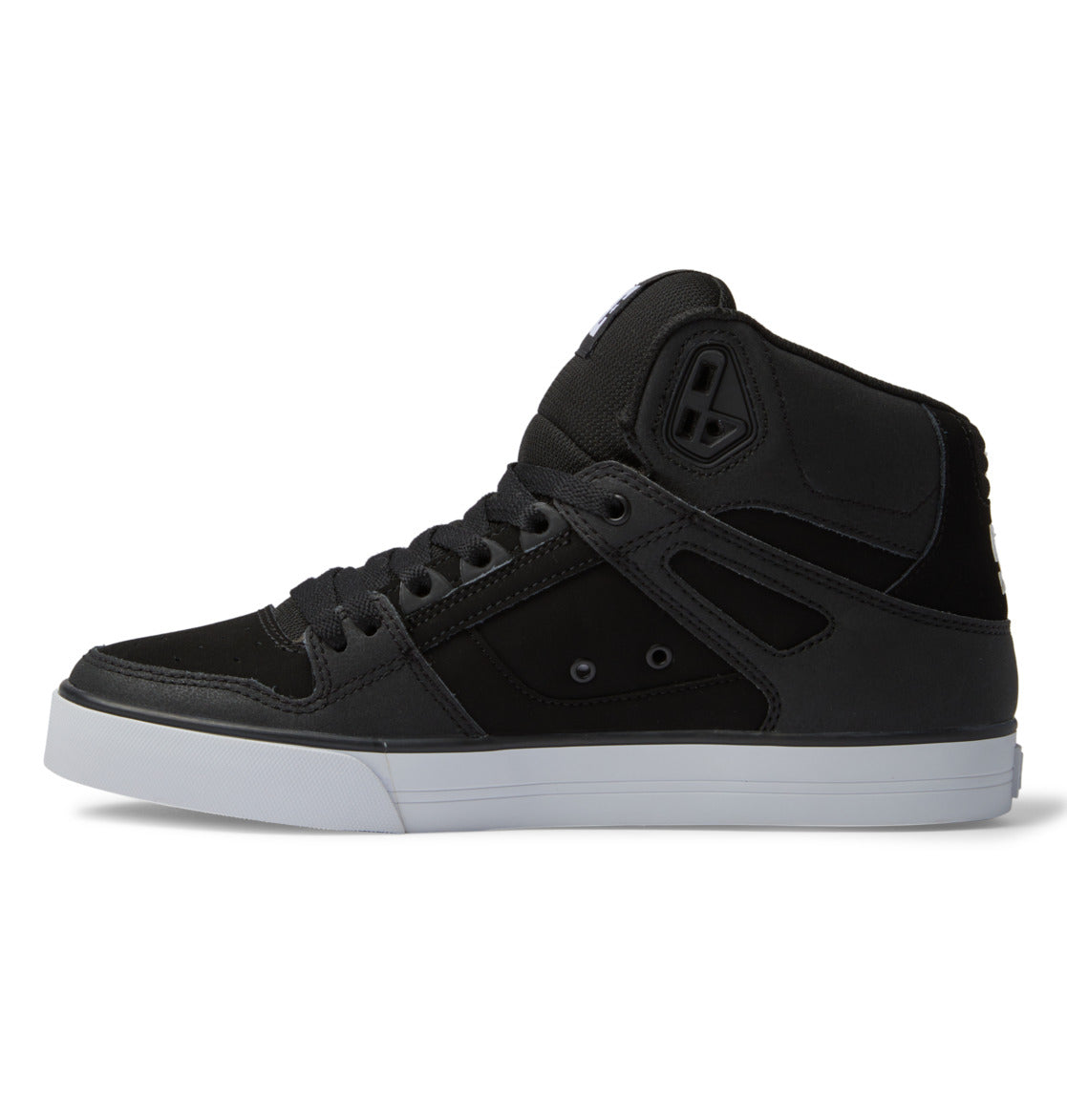 black high top dress shoes DC Men's Pure High-Top - Black/Black/White DRY CLEAN ONLY Color:Dark Berry Miss Circle Women's Lani Abrasion resistant sticky rubber