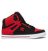 The DC Shoes Men’s Pure High-Top Shoes feature a striking red and black design with black laces, a white sole, and the DC Shoes logo in red on the side. Crafted for everyday comfort and built for lasting durability, these special edition sneakers are ready for any adventure.